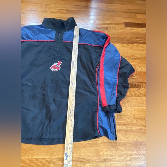 90s Cleveland Indians Windbreaker jacket rare vintage Carl banks g-iii starter - Picture 6 of 7